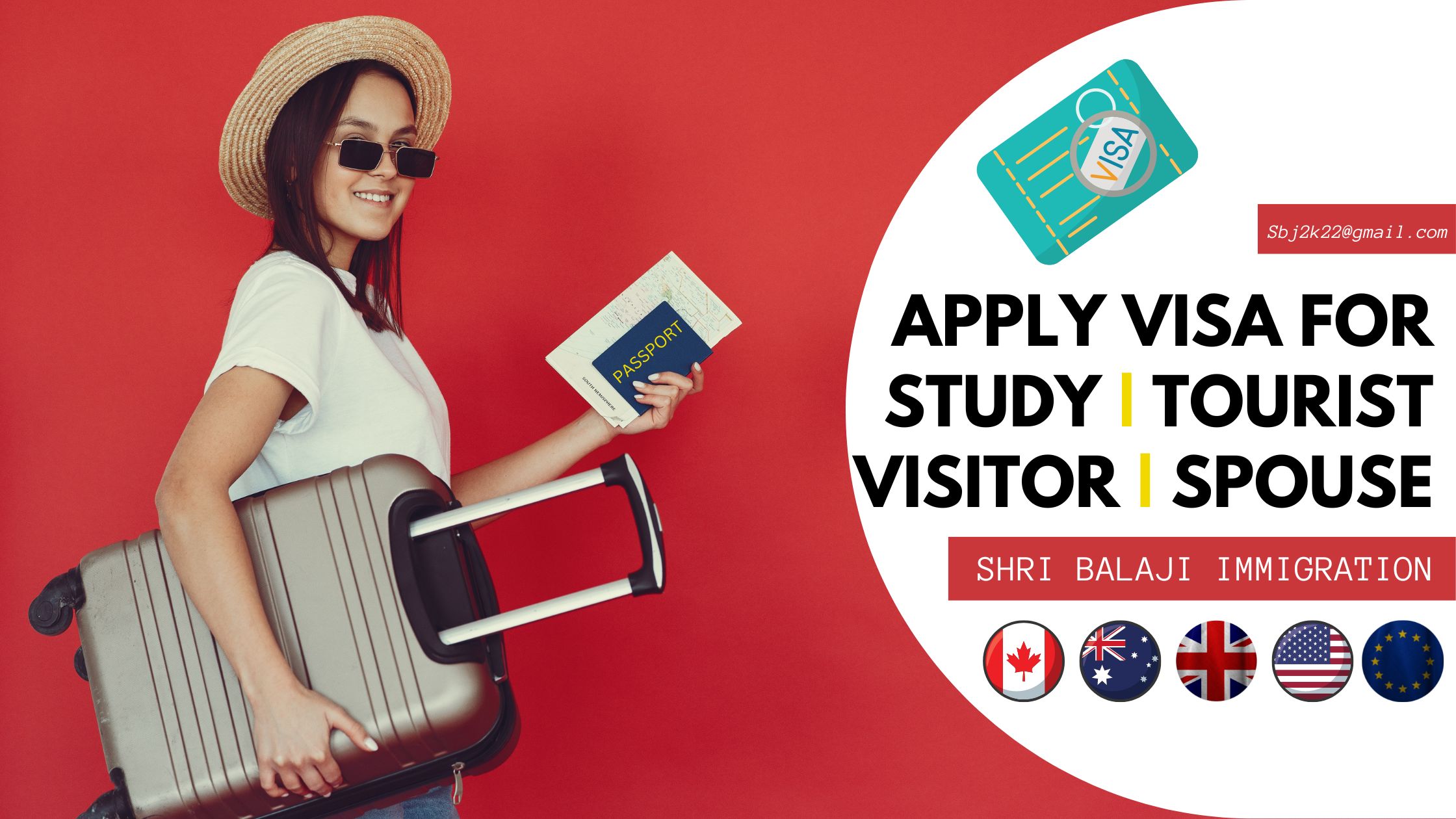 apply visa FOR STUDY TOURIST VISITOR SPOUSE